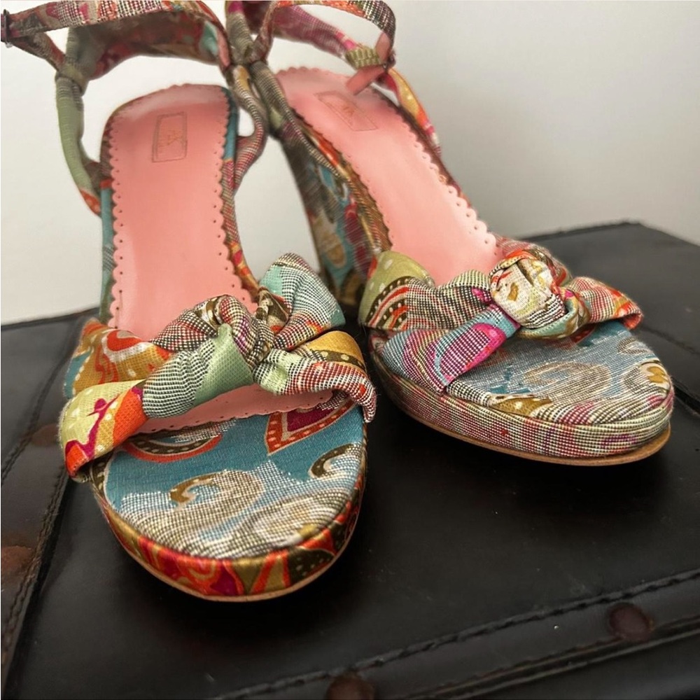 Anne Klein Multicolor Patterned Sandals - image 3